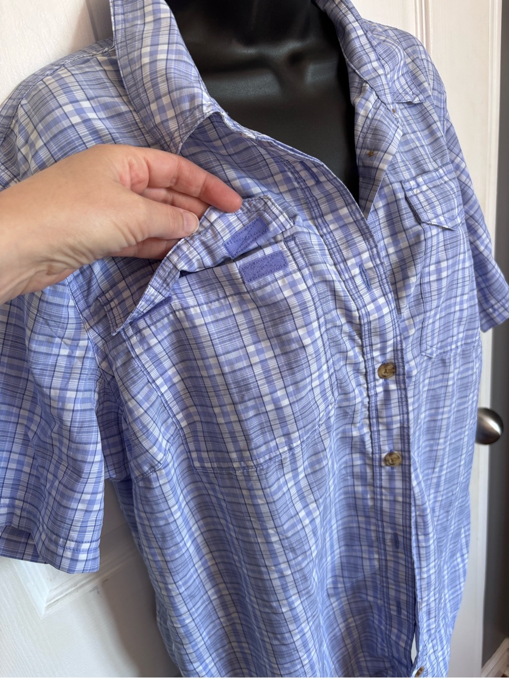 Duluth Armachillo Plaid Hiking Outdoor short Sleeve Gorpcore Shirt L